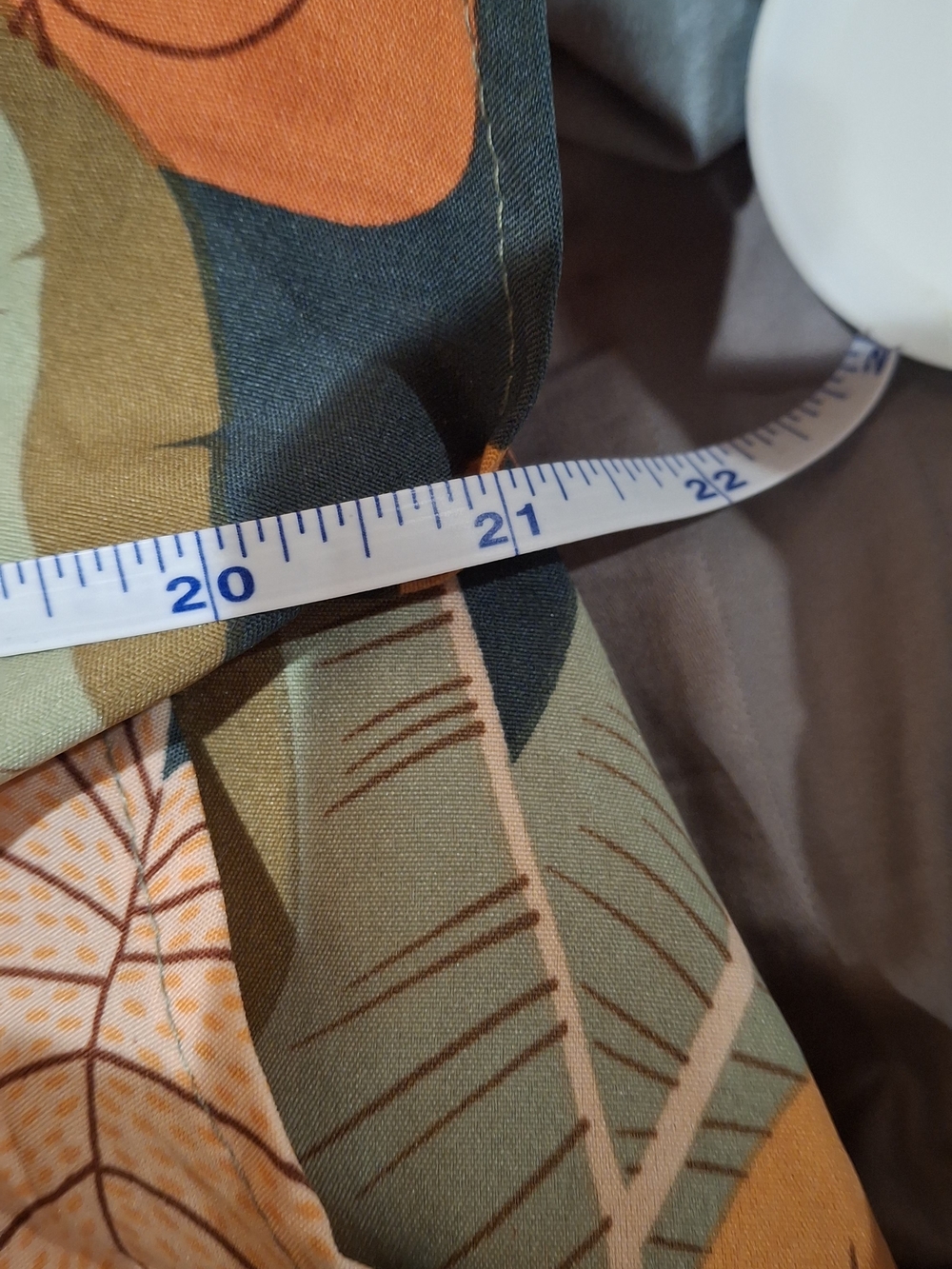 Flutter Sleeve V-Neck Dress in Teal Botanical - Picture 14 of 14